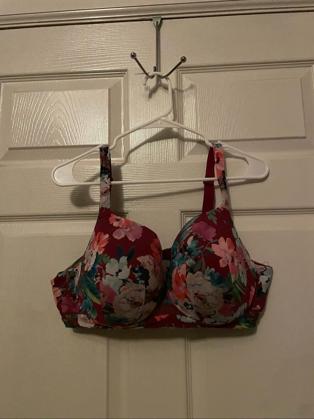 Cacique 40C Bra Floral Print Full Coverage Plus Size